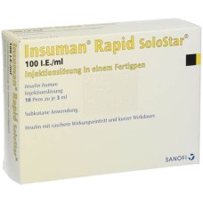 Fast insulin insuman rapid 300iu 1 pen